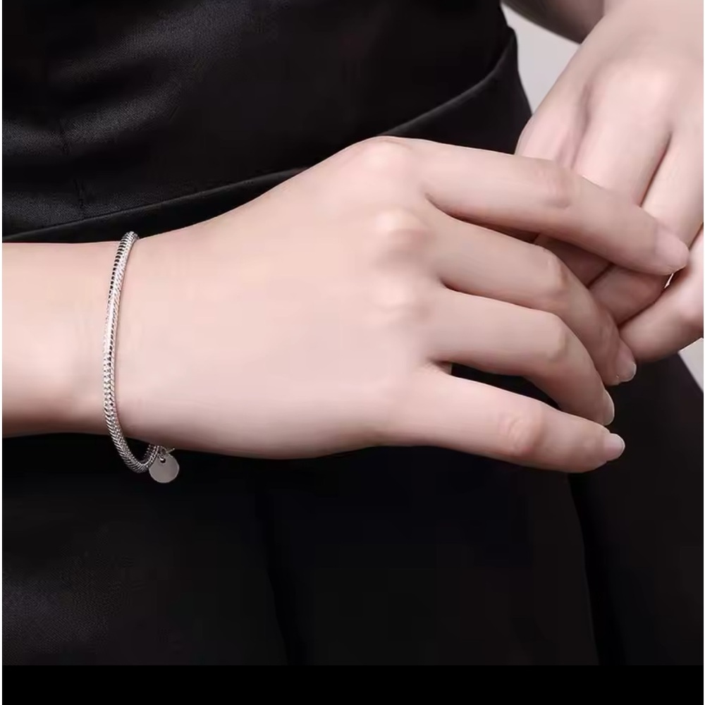 Sterling Silver Snake Chain Bracelet - Picture 2 of 2